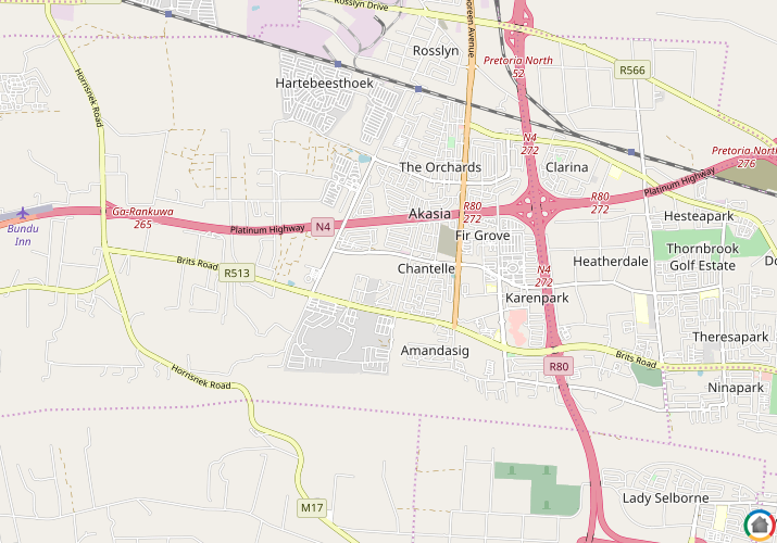 Map location of Chantelle